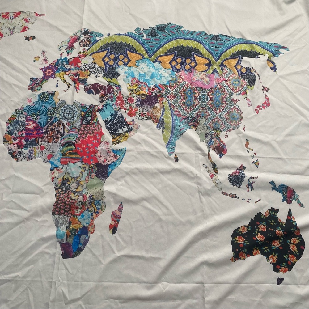 Patterned World Tapestry - Picture 4 of 4